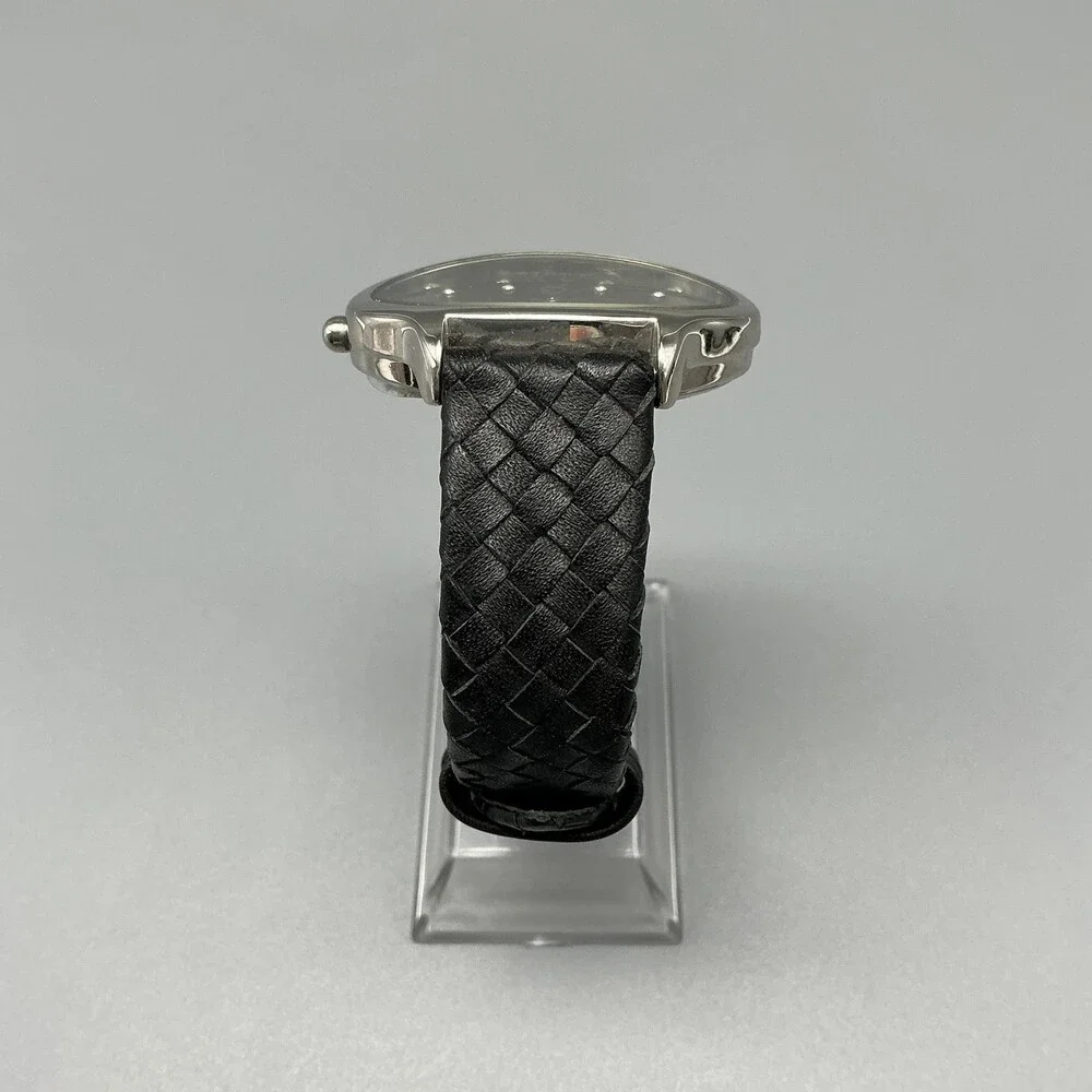 Joan Rivers Classics Womens Watch 40mm Black Dial Braided Leather New Battery